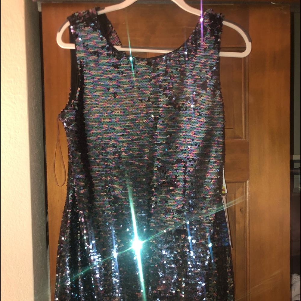 A sequin party dress! very flattering